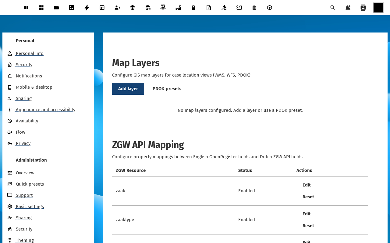 Map and AI sections