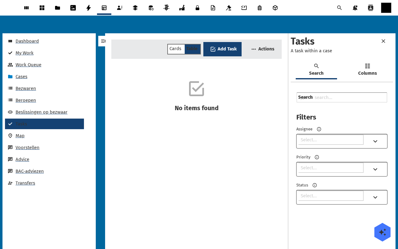 Tasks created by transition