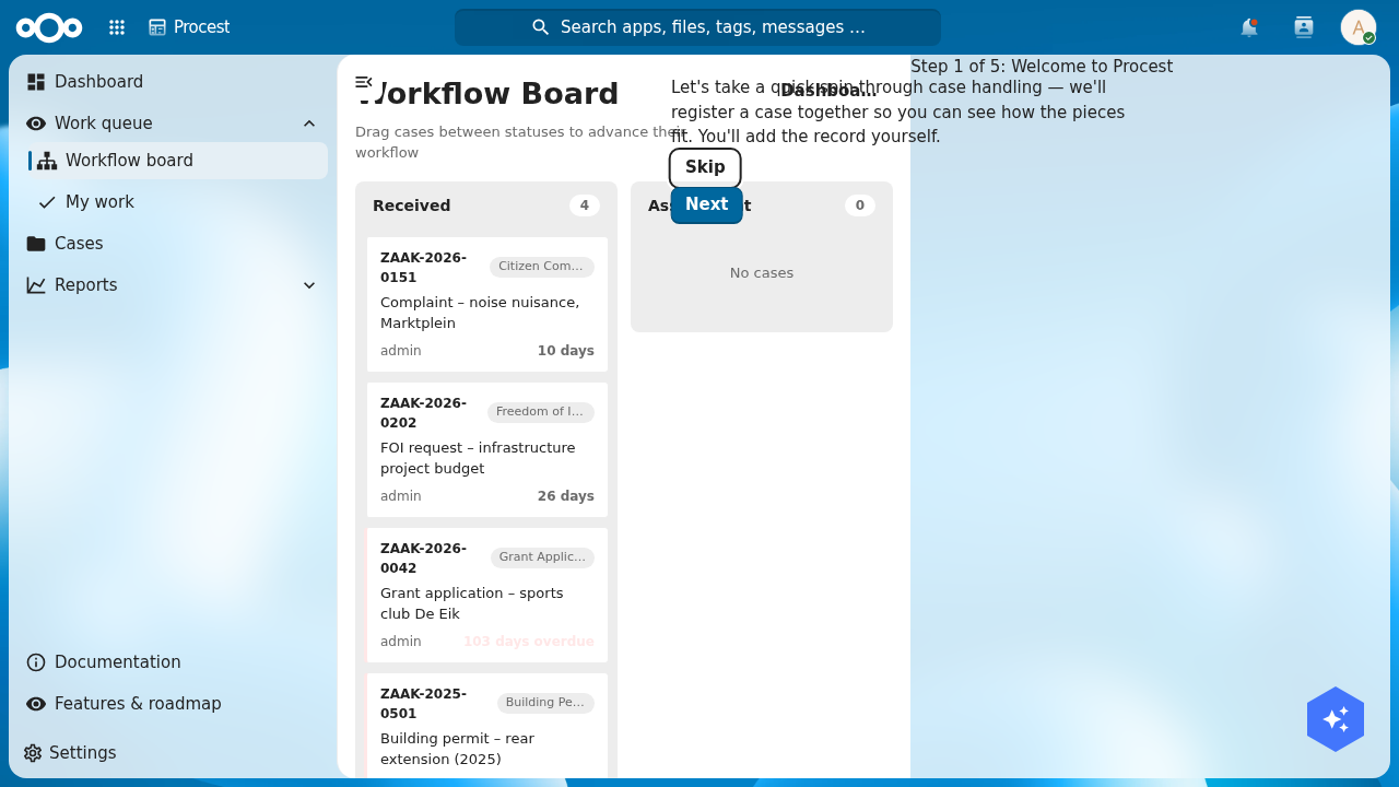 Workflow board