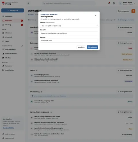 Uw wachtrij